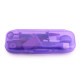 Orthodontic set for care of braces in a case, purple